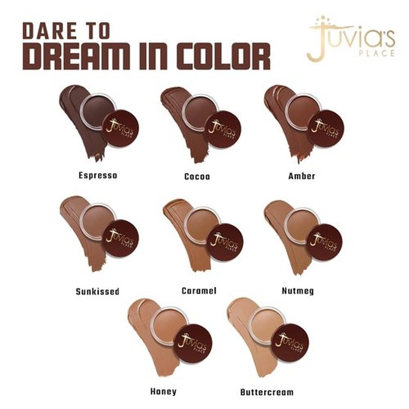 Juvia's Place Bronzed Cream Bronzer - Cocoa | Buildable, Blendable Cream for Sun-Kissed Glow & Long-Lasting Matte Finish