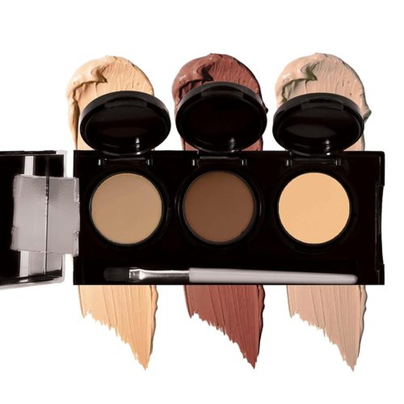 Dermaflage Waterproof Concealer Palette - Full Coverage Matte Finish for Face & Body | Hides Dark Circles & Acne - Medium