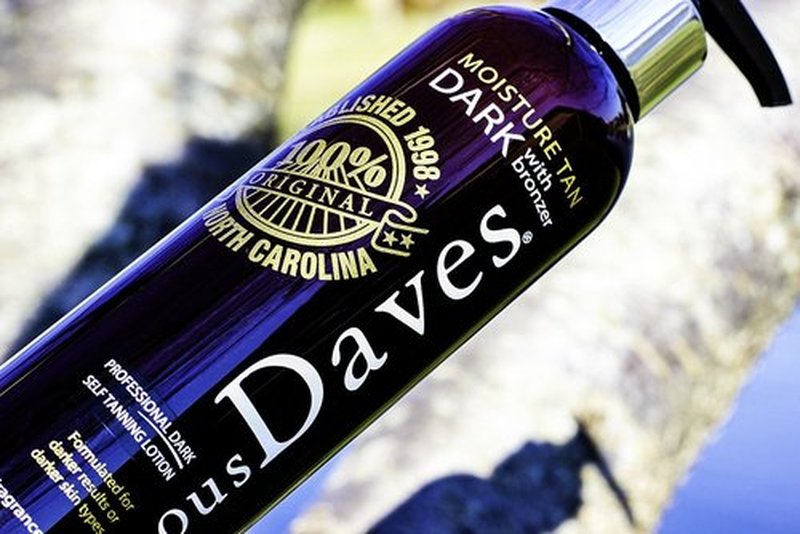 Dave's Dark Self Tanner - Sunless Tanning Lotion with Bronzer for All Skin Types | 8 oz