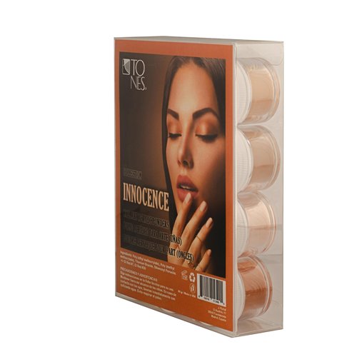 TONES Acrylic Nail Powder Set – Salon Quality Expert Collection, Enduring Perfection | Vibrant Color - Strong Adhesion – Set of 12 Shades (Innocence)