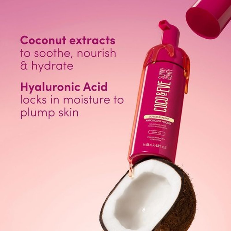 Coco & Eve Self Tanning Mousse - Fast-Drying, Streak-Free Hydration for a Natural Glow | 5.07 Fl Oz