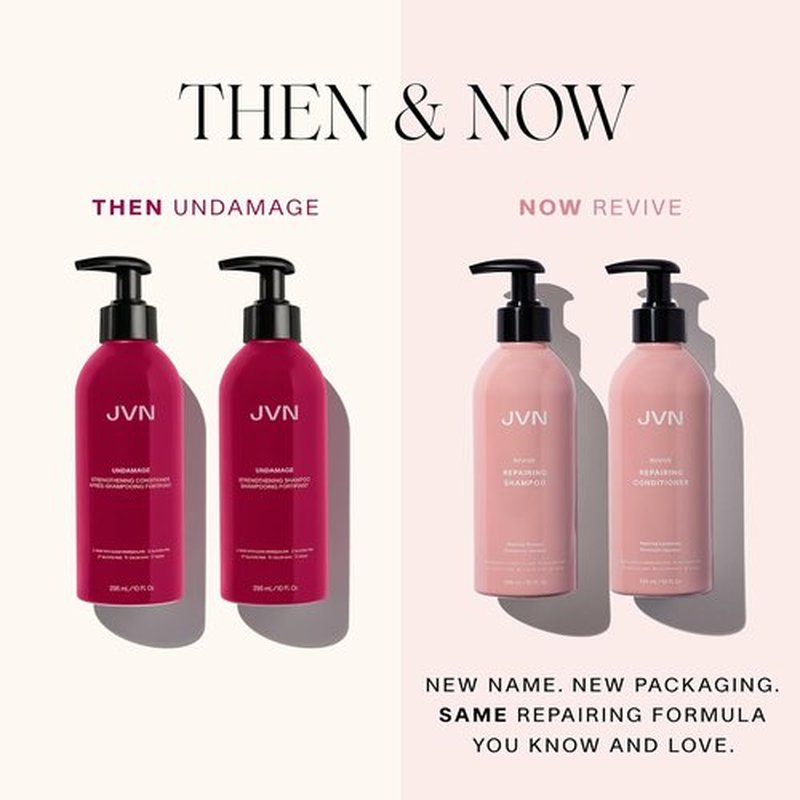 JVN Revive Repairing Conditioner - Restore Softness & Strengthen Damaged Hair | 10 Fl Oz, Non-Toxic, Silicone-Free
