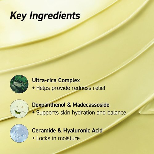 IVOSKIN Cica Redness Relief Treatment Cream - Soothing Green Moisturizer with Madecassoside for Sensitive Skin | Vegan Korean Skincare (1.76oz / 50g)