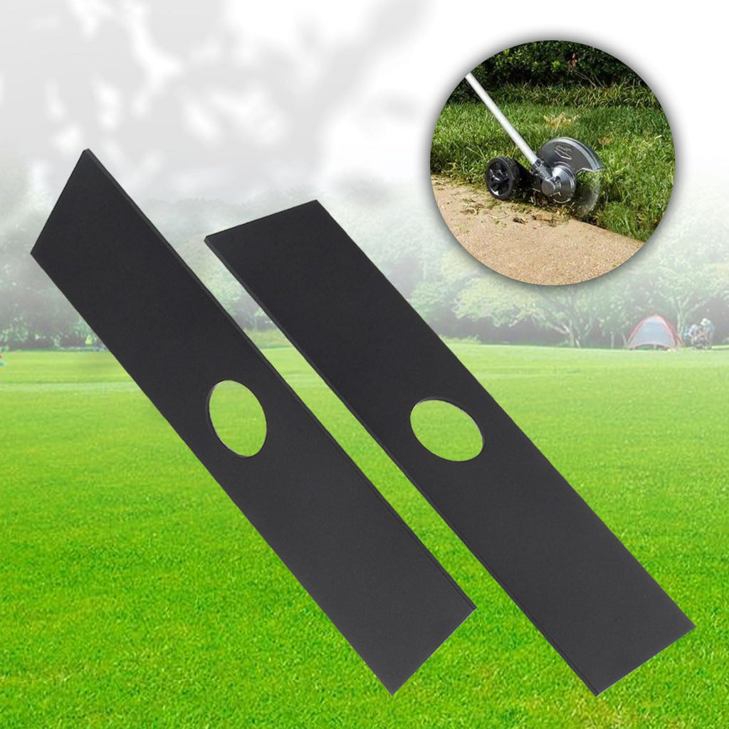 ZHIXING Hardened Steel 2 Pack Edger Blade Attachment Compatible with 49-16-2718 42-26-2718 18V Quik-LOK EDG - 8" x 2" (2 Pack)