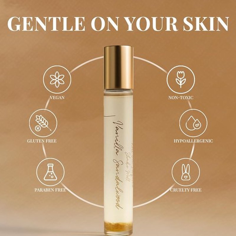 Skiennix Pheromone Perfume for Women - Long Lasting Amber Scent | 10 ML Rollerball Eau De Parfum | Perfect Gift (Vanilla)