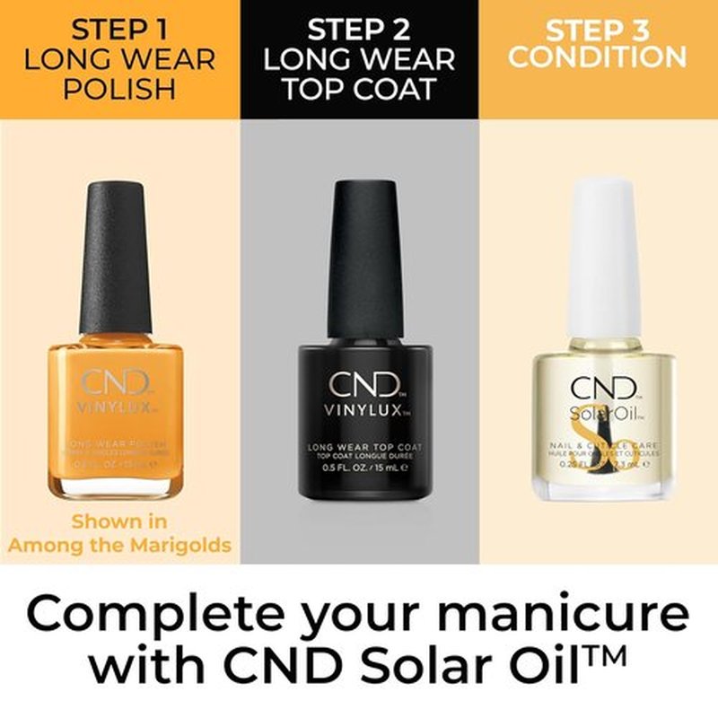 CND Vinylux Nail Polish - Longwear Yellow Color with Gel-Like Shine & Chip Resistance