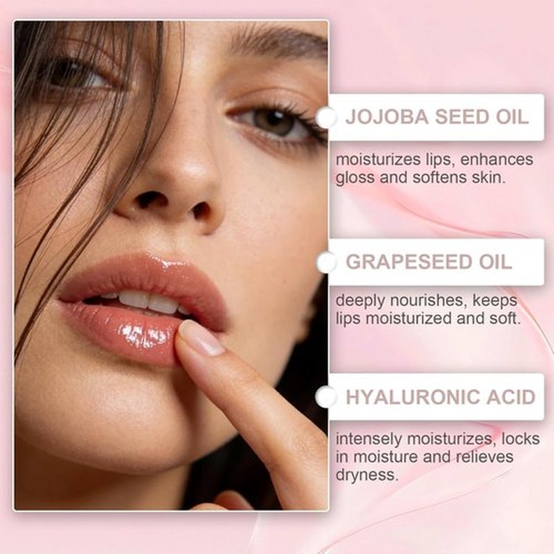 Glovera Labios Carnosos Lip Booster Serum - 24-Hour Volumizing Treatment for Hydrated, Plump Lips (1PC)