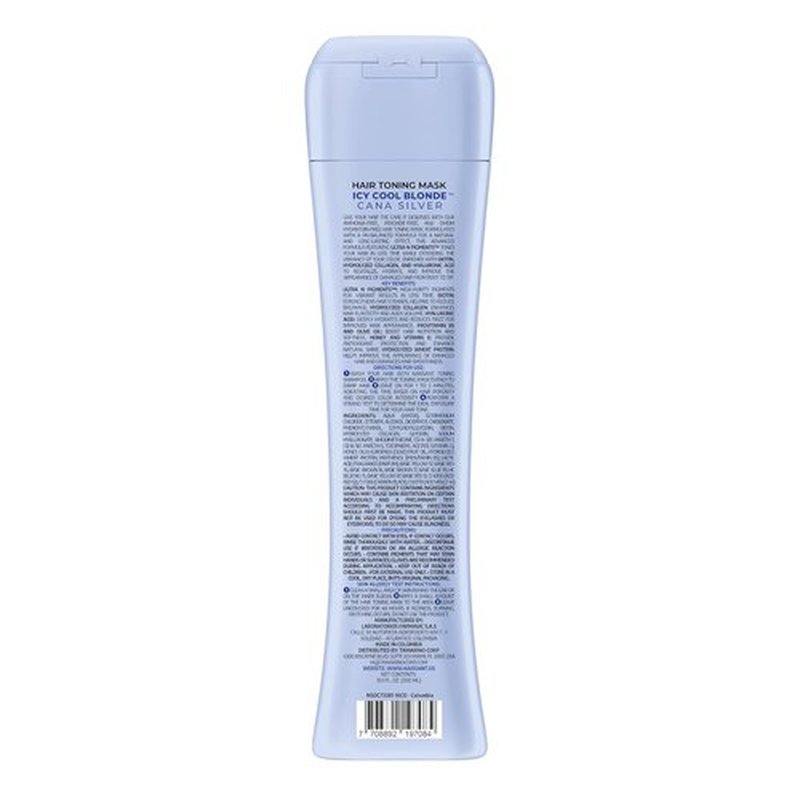 Naissant Icy Cool Blonde Hair Toning Mask - Neutralizes Yellow & Brassy Tones | 10.1 Fl. Oz | Paraben & Sulfate Free