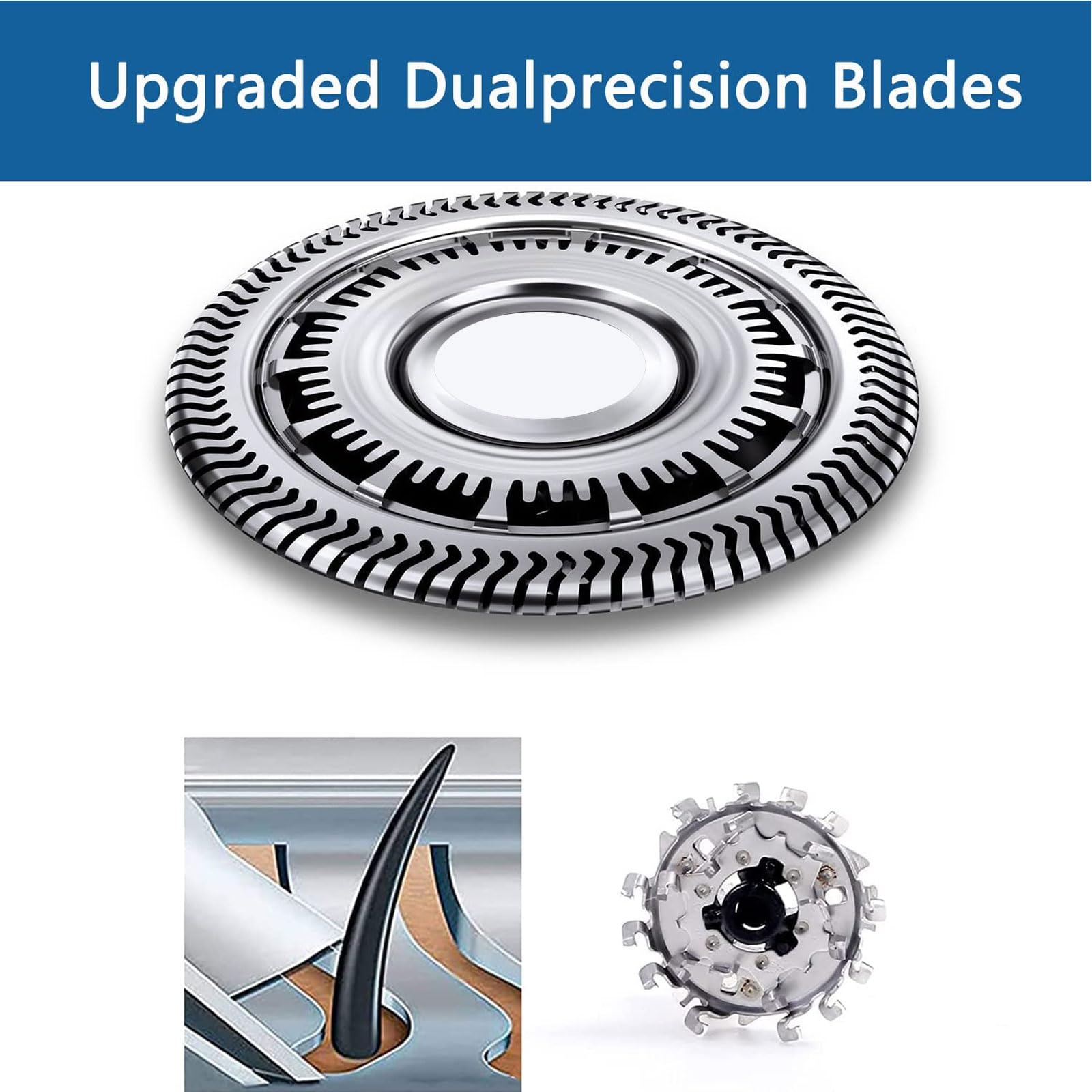 SH90 Replacement Heads Compatible with Philips Series 9000 8000, SH90 Upgraded Replacement Blades Shaving Razor Heads Fit for S9000 S8000 Razor SW97xx, S8950/50 S8950/91 S9311/27