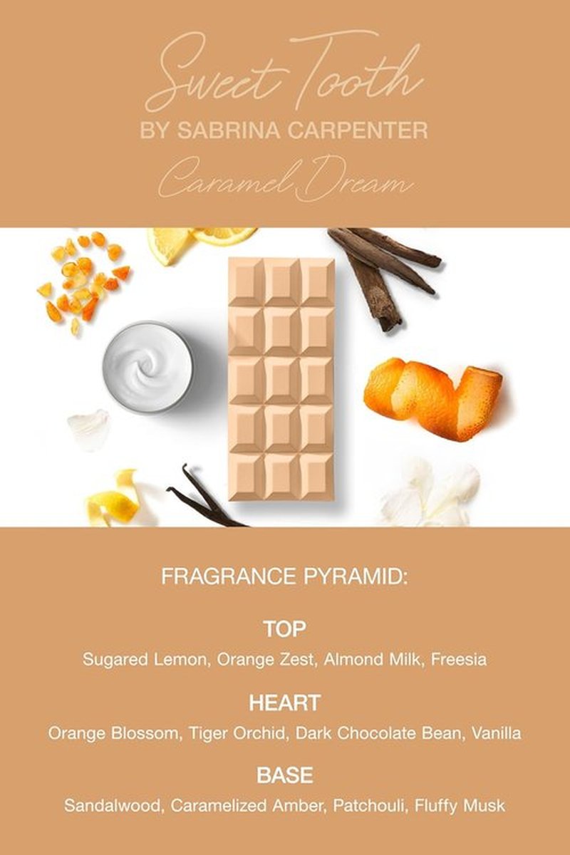 Sabrina Carpenter Eau de Parfum - Caramel Dream Scent | 1 Fl Oz Fragrance for Women