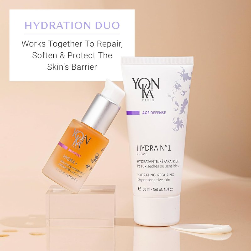 Yon-Ka Hydra No.1 Creme & Masque Set - Anti-Aging Moisturizer & Hydrating Face Mask for Normal to Dry Skin | Paraben-Free | 1.74 oz & 1.80 oz