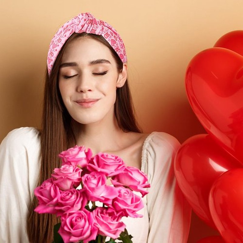 IDDFEVE 3Pcs Valentine's Day Headbands for Women, Heart Love Holiday Knotted Hair Hoops, Festive Gift Hair Accessory (Colorful Heart)