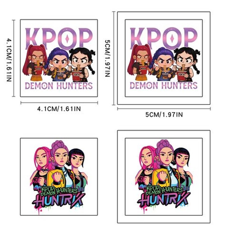 40Pcs Korean Idol Demon Hunters Temporary Tattoos for kids,Goodie Bag Stuffers Party Supplies Birthday Decoration Gifts for Girl Boys Home Activity Class Prizes Carnival Christmas Rewards