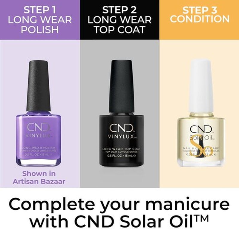 CND Vinylux Nail Polish - Longwear Purple Color with Gel-Like Shine | Chip Resistant, 0.5 Fl Oz