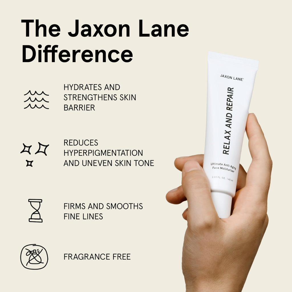 JAXON LANE Relax and Repair Korean Face Moisturizer for Men - Face Cream with Niacinamide Hyaluronic Acid, Matte Hydrating Moisturizer for Oily Dry Skin, Fragrance Free (2 Pack)