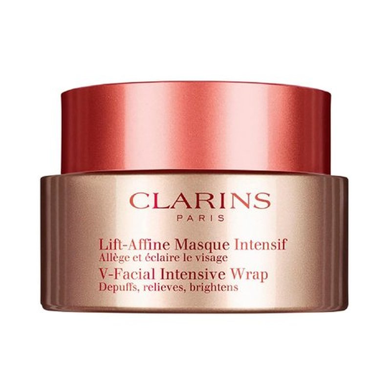 Clarins V-Facial Intensive Wrap Face Mask - Award-Winning Contouring Treatment | Reduces Puffiness & Swelling | 2.5 Oz