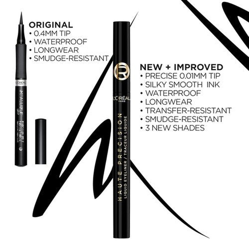 L'Oreal Paris Waterproof Liquid Eyeliner - Smudge-Proof Micro-Tip for 28HR Wear | 040 Green Velvet