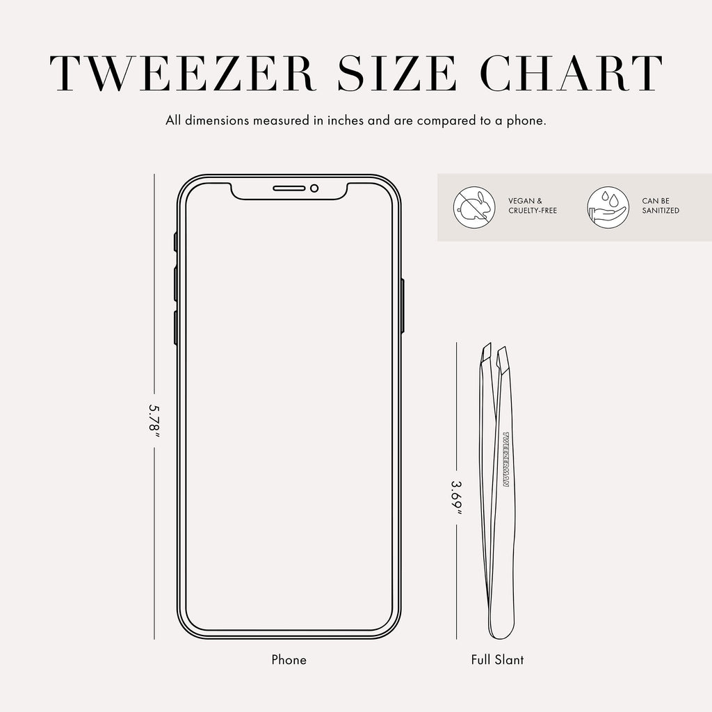 Tweezerman Steel Point Tweezer, Silver, 2 x 6 inches, Modern, Professional Quality for Eyebrow Precision, Facial and Ingrown Hair Removal