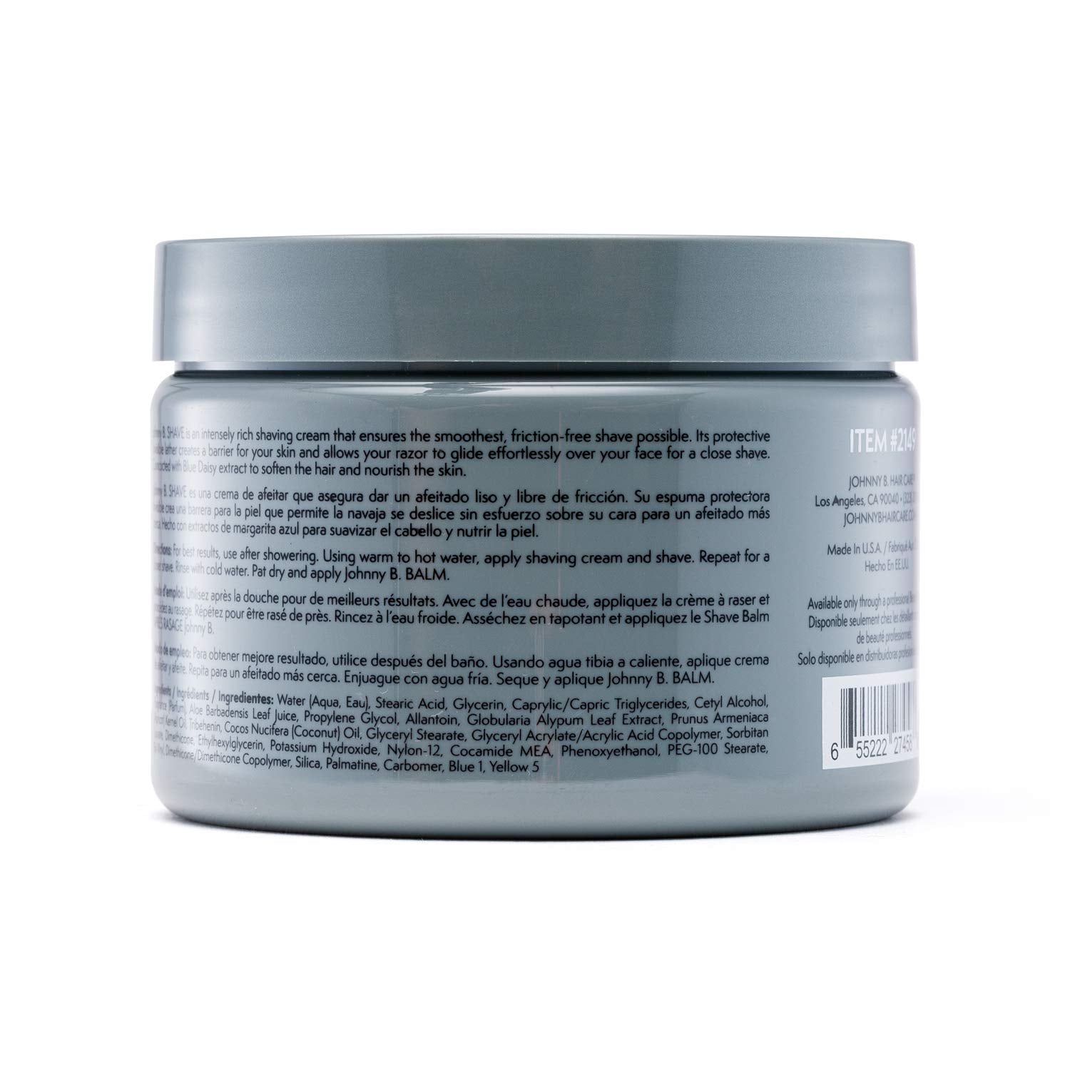 JOHNNY B. Premium Men's Shave Cream 12 oz.