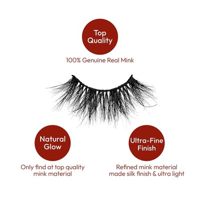 i•ENVY False Lashes, Imperial Mink High-End Eyelashes, Handcrafted Dramatic Natural Lashes, Wispy Fluffy Volume Extension Eyelashes (CHARLOTTE)