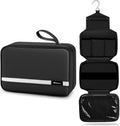 Maliton Toiletry Bag | Waterproof Hanging Organizer for Travel | Large 4-Compartment Design - Black
