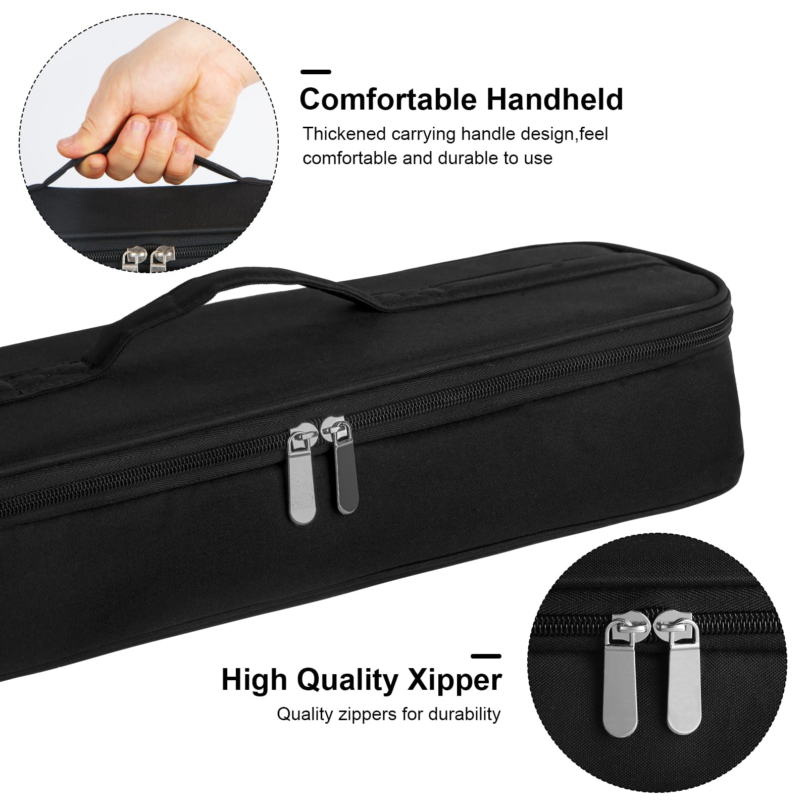 GENCAM Carrying Case Compatible with Dyson Airstrait Straightener, Travel Case for Airstraight, Portable Storage Case for Airstrait/Corrale Hair Straightener (Black)