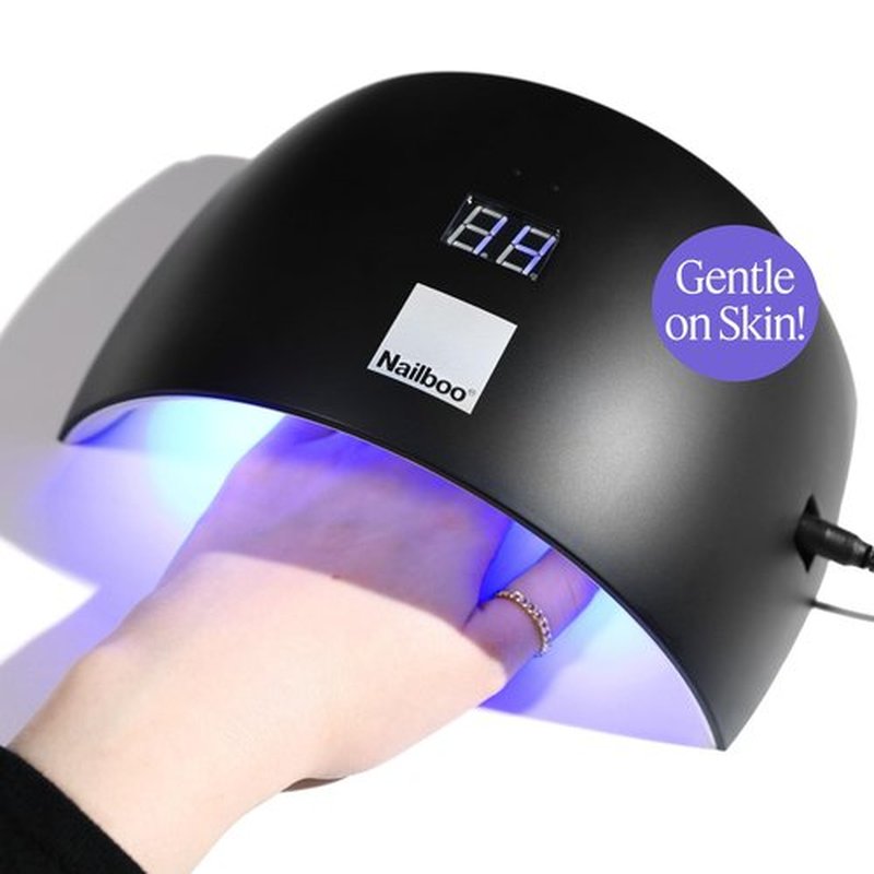 Nailboo Pro Cure LED Lamp – Lightweight UV or LED Nail Dryer with Automatic Sensor, Even Curing for Gel Polish, Compact Arch Design for Hands & Toes, One Size