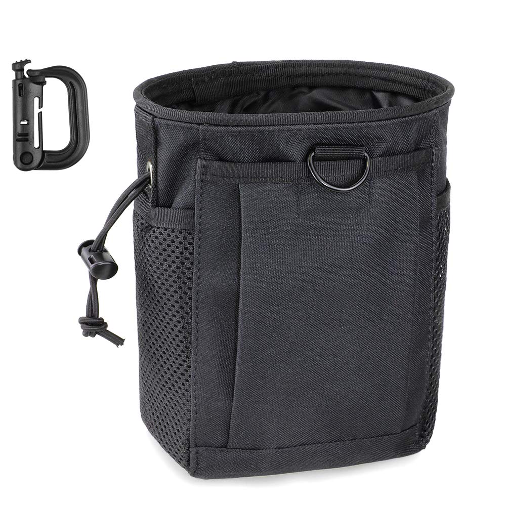 LIVANS Tactical Molle Dump Pouch, Magazine Drop Pouch Drastring Ammo Bag