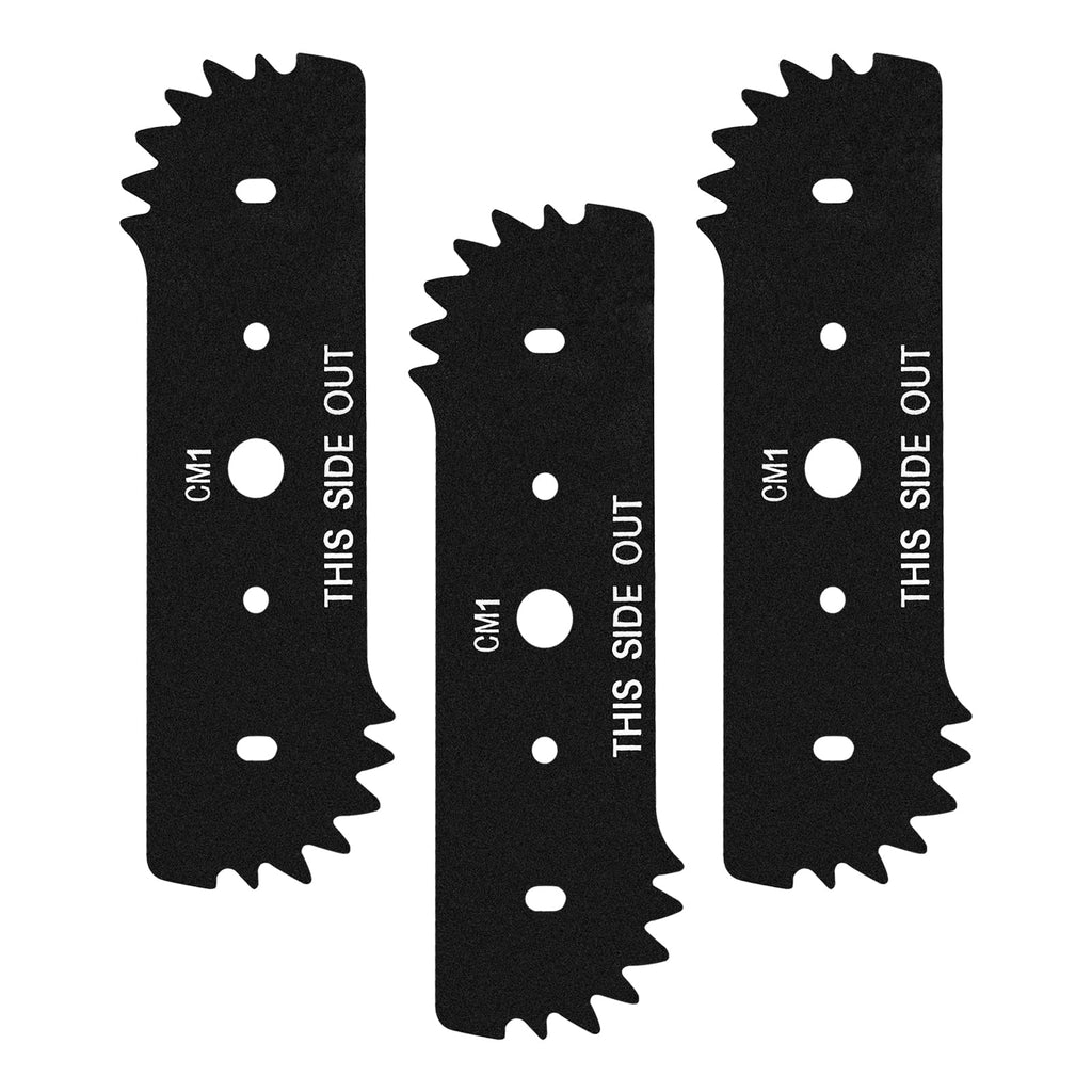 Bularie 7-1/2" Electric Edger Blades 50018386 Compatible with Worx WG896 WG895 Lawn Edger Blades - Replacement 7.5" Lawn Edger Steel Blade for Craftsman Edger Blade, Replace WA0034, 71-86880, 3 Pack