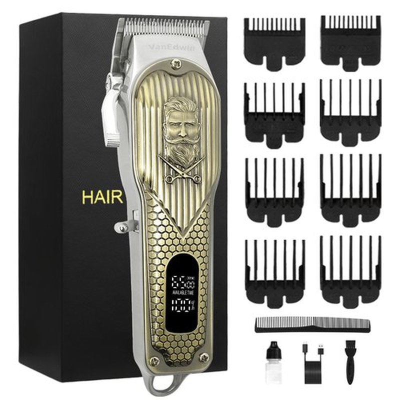 Professional Hair Clippers for Men With Extremely Heavy Duty Cutting Performance, Cordless Clippers for Hair Cutting, Quiet Hair Trimmer for Men and Kids, Mens Clippers and Trimmer, Barber Clippers
