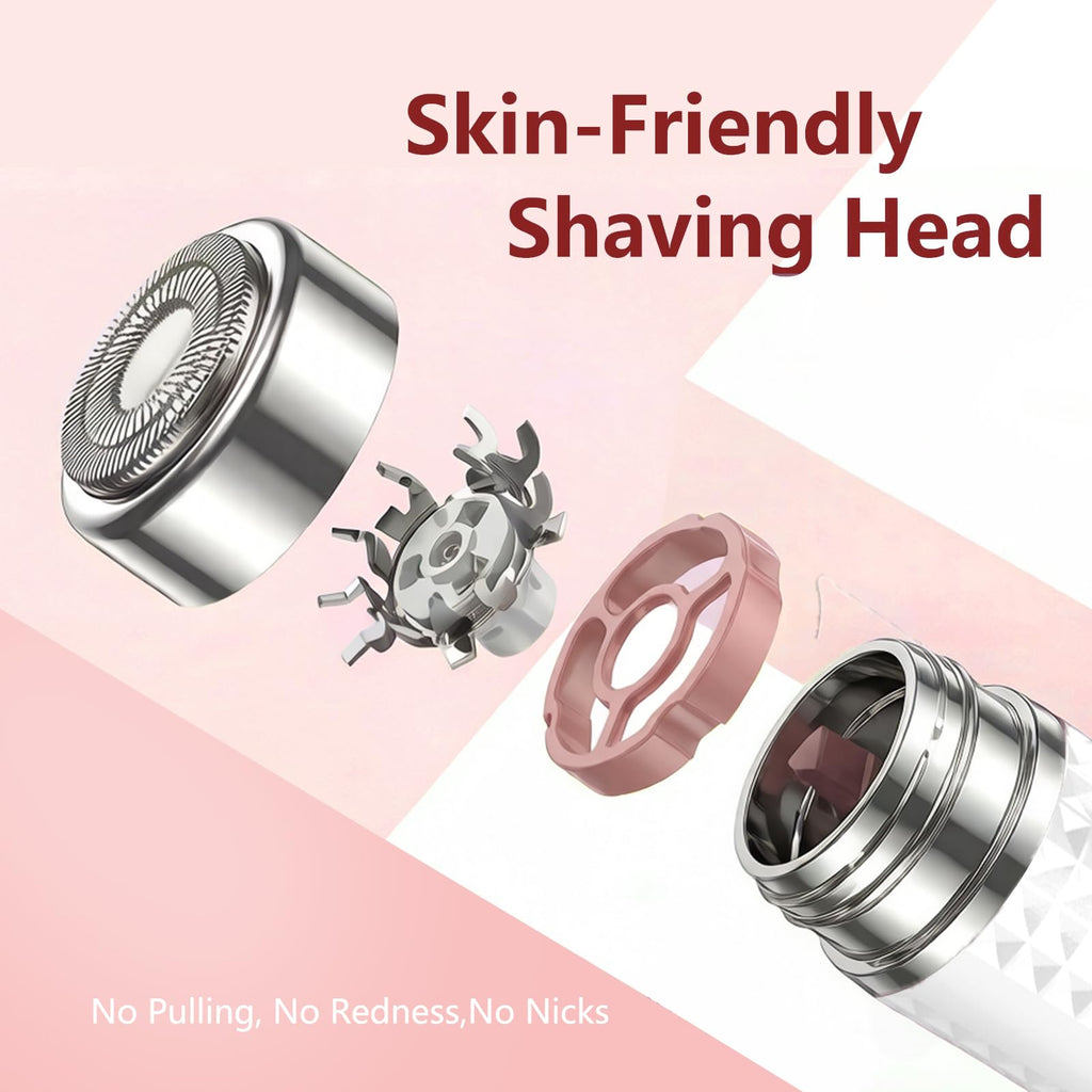 Beclerpur Face Shaver & Facial Hair Remover for Women, Painless & Portable