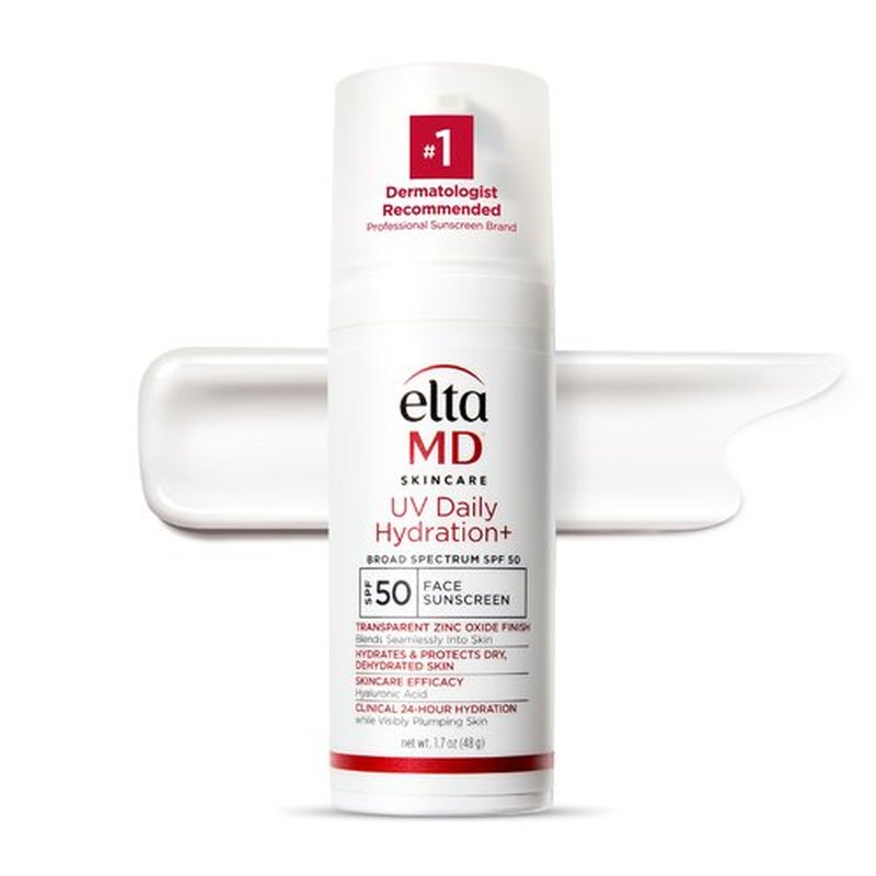 EltaMD UV Daily Hydration+ SPF 50, Dermatologist Trusted Lightweight Hybrid Sunscreen Providing Advanced Sun Protection and Corrective Skin Hydration.