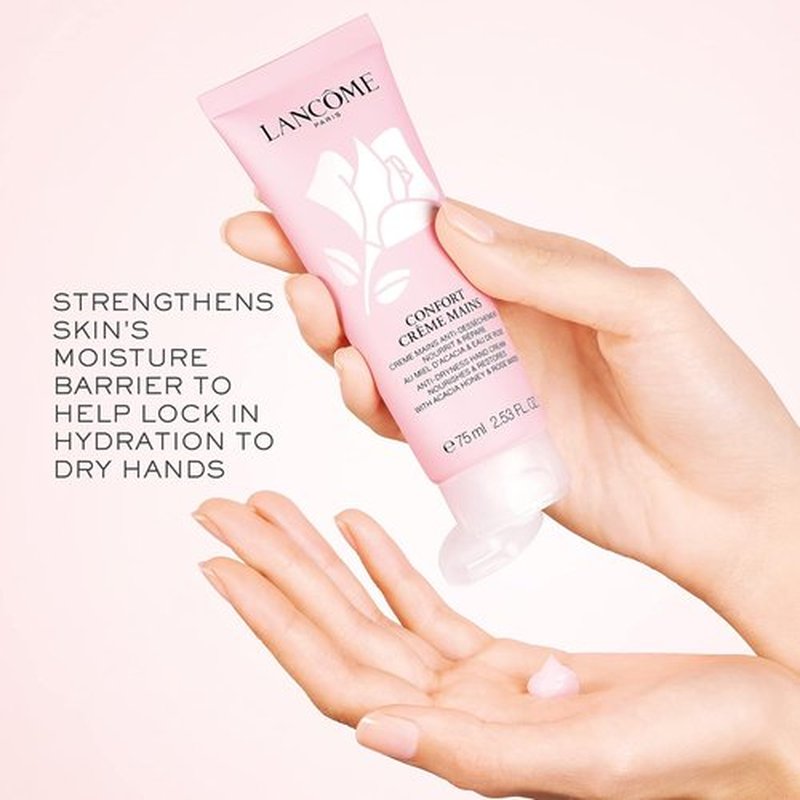 Lancôme Hand Cream - Moisturizing & Soothing Formula with Acacia Honey & Rose Water - 2.53 Fl Oz
