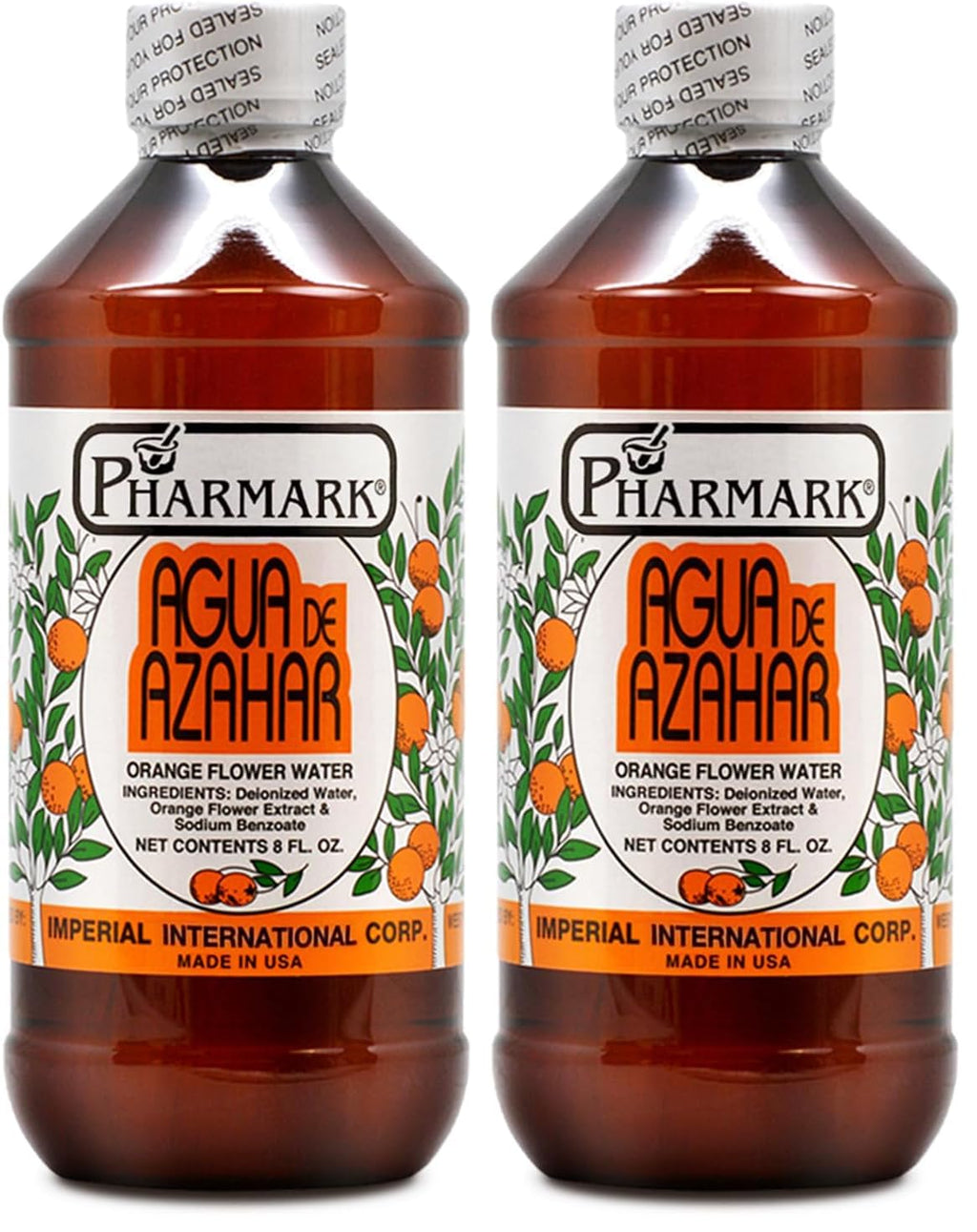 Pharmark Agua De Azahar Flower-Blossom Water, 8 Fluid Ounce (Pack of 2)