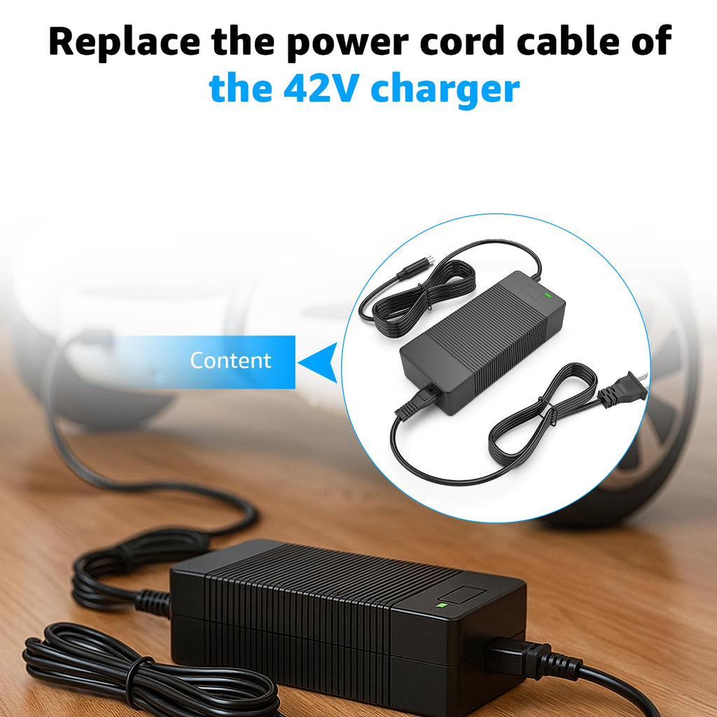 Norward 42V Charger for Phantomgogo A9 A8, Compatible with Phantom GO A9 Foldable 350W Motor 36V 10.4Ah Lithium Battery Charger