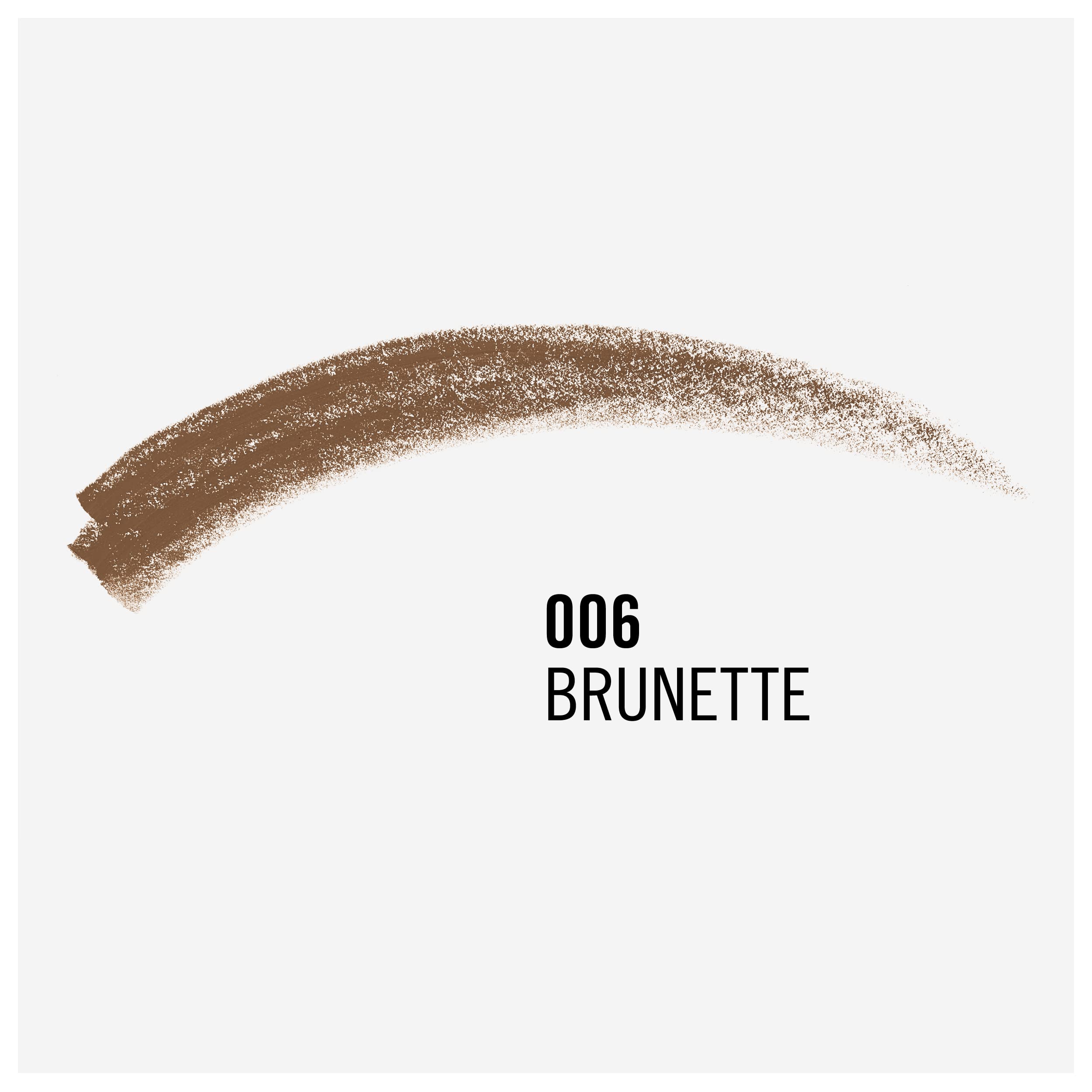Rimmel London Brow This Way Professional Eyebrow Pencil, Long-Wearing, Highly-Pigmented, Built-In Brush, 006, Brunette, 0.05oz