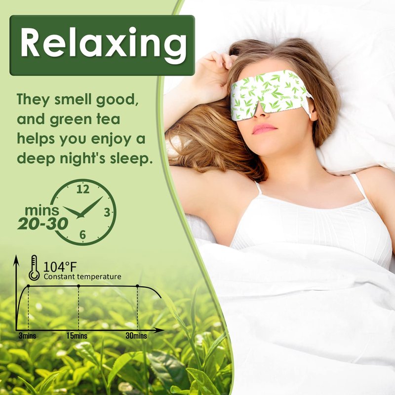 ZHENYEMEI 18 Pack Self Heating Eye Mask,6A Silk Cotton Material Steam Eye Mask, Self Heated Warm Compress For Fast Relief Of Dry Eyes, No Microwave Needed, Eye Treatment Products For Dry Eye Relief