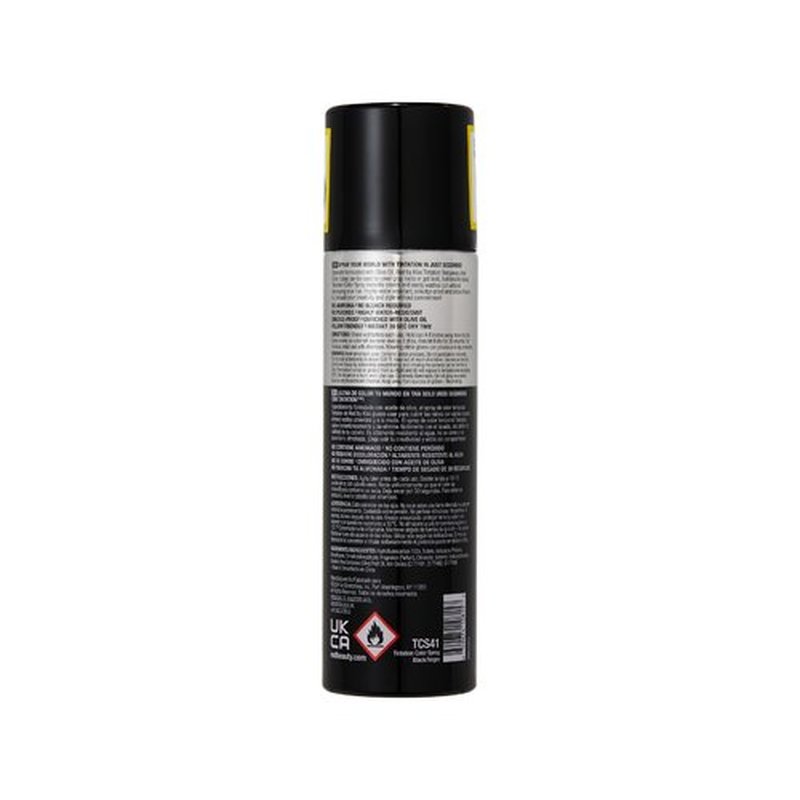 RED by Kiss Tintation Temporary Hair Color Spray, Extra Large Size, Instant Gray Root Cover Up, Water-Resistant, Smudge-Proof, Hairline & Barber Touch-Up, Quick Dry (Black, 11.5 OZ)