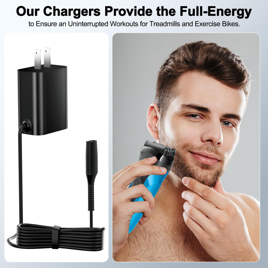 Solopen Charger Compatible with Braun Shaver 9 8 7 6 5 3 1 XT5 Series 9477cc 9465cc 9440 8457cc 8417s 8330s 7085cc 7020s 790cc 6075cc 6072cc 6020s 5020 5018s 310s 3040 190s 130s