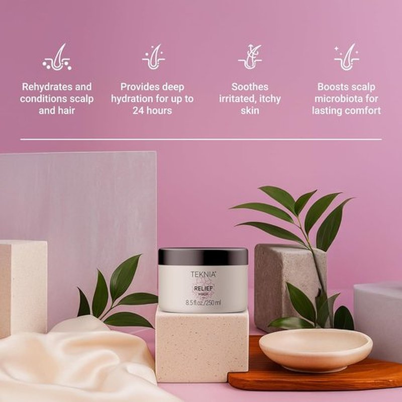 LAKMÉ Teknia Scalp Care Hydra Cream Gel Mask - Moisturizing Relief for Dry Scalp | 8.5 Fl Oz