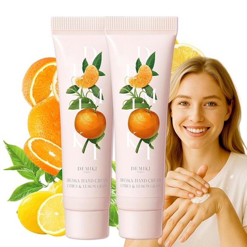 Demiki Shea Butter Hand Cream - Nourishing Moisturizer for Dry Hands | Travel Size 2pcs (50g Each)