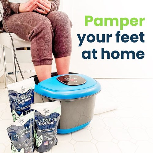 Tea Tree Oil Foot Soak with Epsom Salt - For Toenail Repair, Athletes Foot, Nail Repair Solution