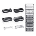 Obalde Guide Guards Set - Skin & Body Combs with 1/2/3/5mm Attachments | Hard Case for Convenient Storage