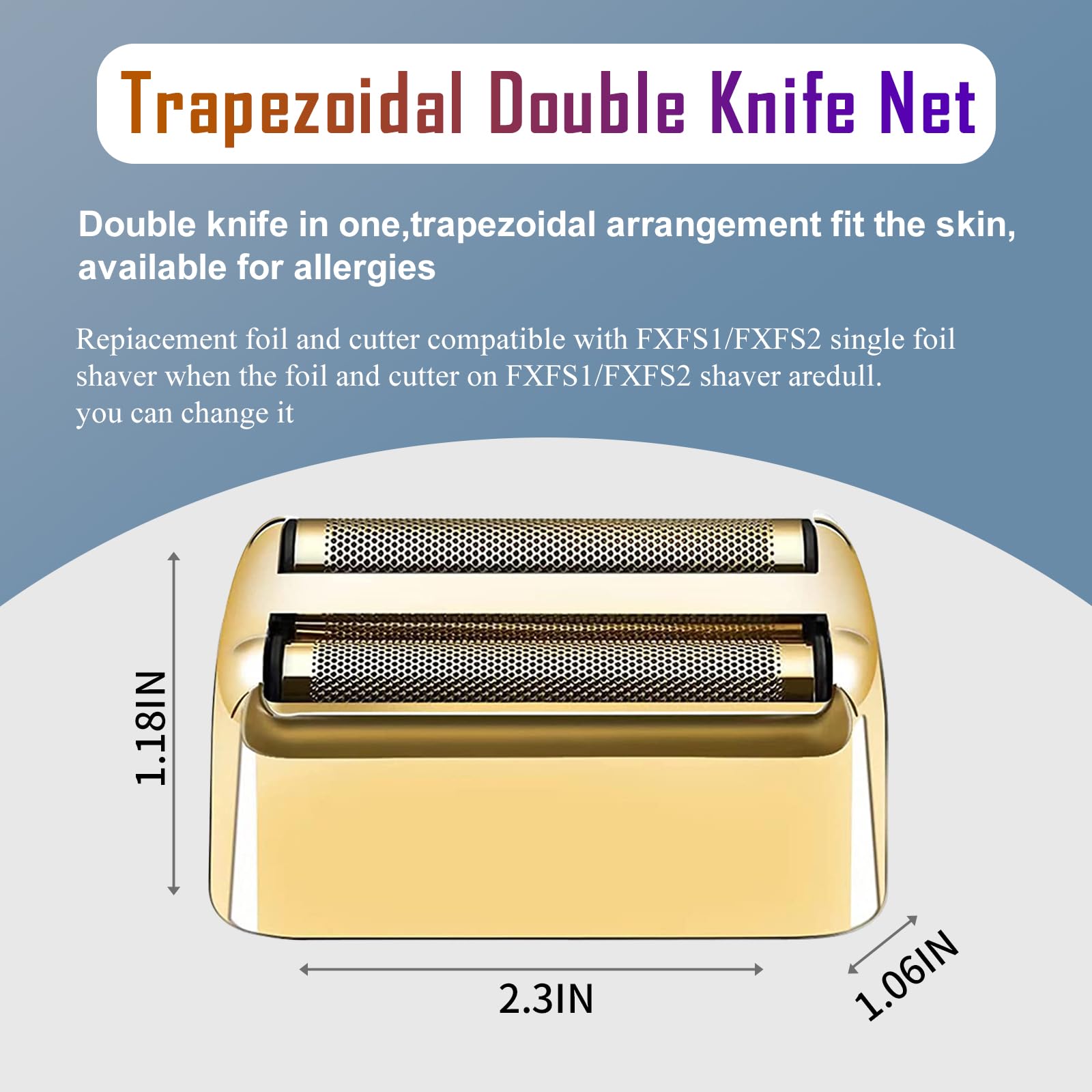 FXFS2 Shaver Replacement Foil & Cutters Compatible with BaBylissPRO Double