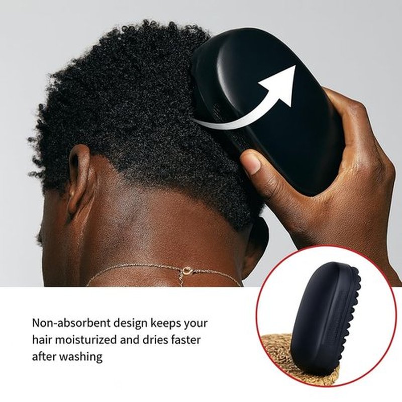 Essential Aura Luxury Twist Styler – Durable, Washable Comb Brush, a Premium Alternative to Hair Sponges for Afro, Curly, Coiled & 4C Hair, Ideal for Daily or Professional Use (Black)