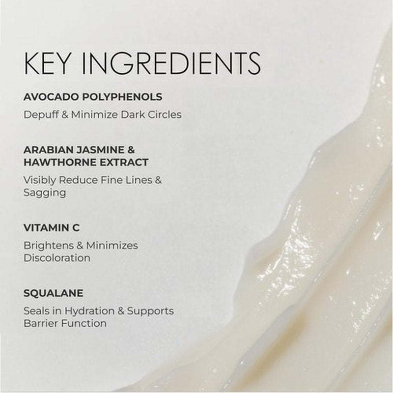 REFLEKT 4 – Eye & Lip Squalane Smoothing Treatment – Avocado Polyphenols, Vitamin C, Microcirculation Enhancer, Under-Eye Depuff Hydration. Clean, Vegan, Cruelty-Free, Fragrance & Paraben-Free Formula