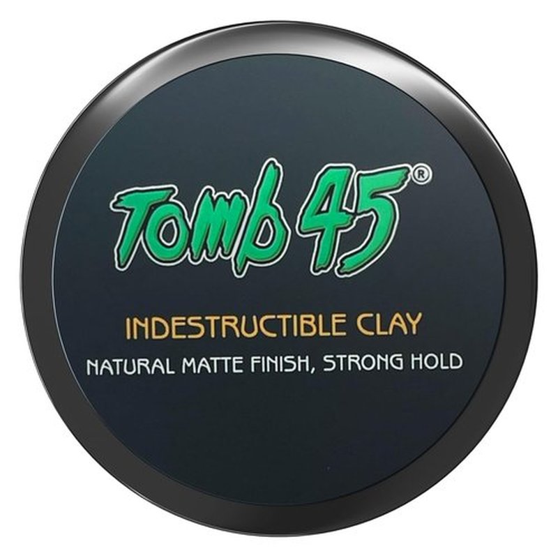 Tomb45 Indestructible Hair Clay - Strong Hold & Matte Finish Hair Styling Product | 4 oz