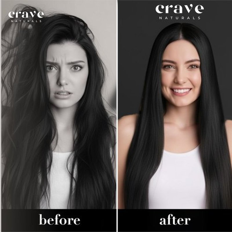 Crave Naturals Mini Detangler Hair Brush Black – Glide Thru Hair Detangler Brush for Women, Kids & Toddlers – Gentle Scalp Care, No-Pain Tangle-Free Hairbrush for All Hair Types, Travel Hair Brush