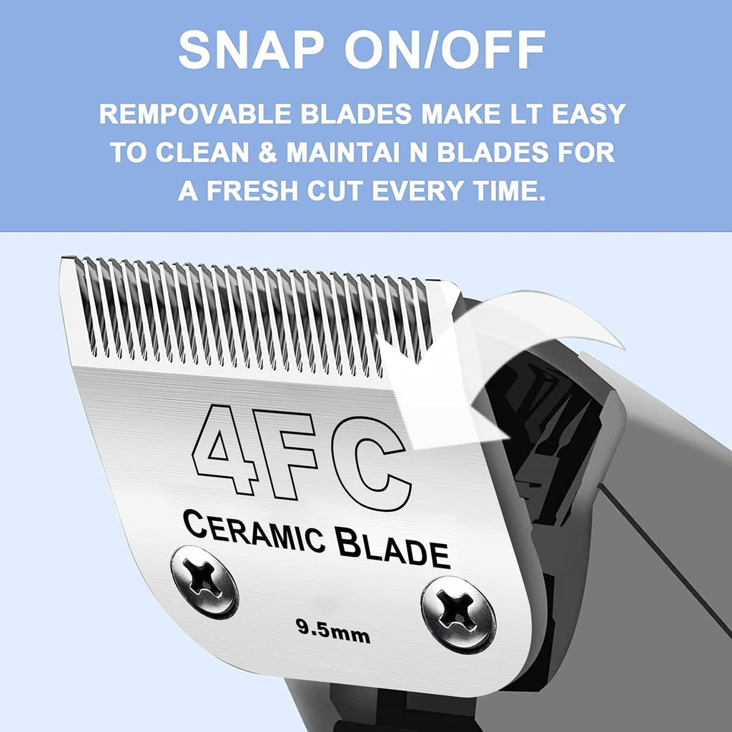 2PC 4FC Blade Detachable Grooming Blades Compatible with Andis Clipper