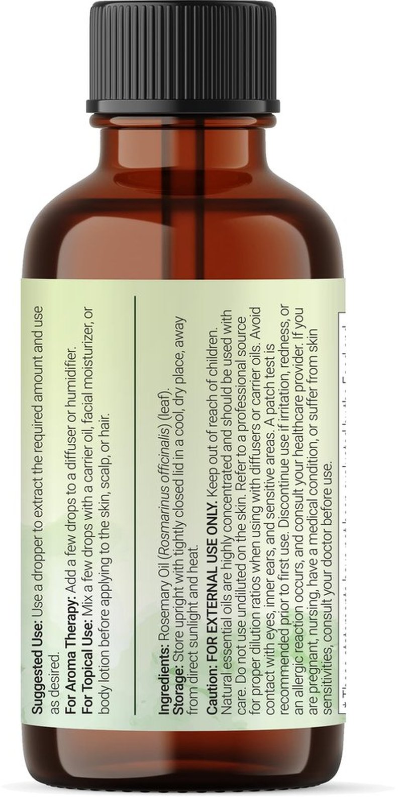 Micro Ingredients Rosemary Essential Oil for Hair, Scalp & Skin, 8 fl oz – 100% Pure & Natural with Dropper | Aromatherapy, Diffuser, Soap, Candle & Massage Use | Woody Herbal Aroma, Cruelty-Free